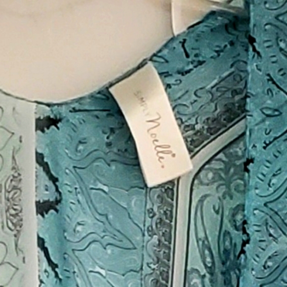 Simply Noelle Sheer Kimono Cover Up Wrap Boho Paisley Print - Picture 3 of 4